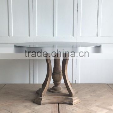 industrial furniture wooden leg dining table
