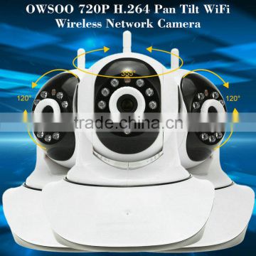 Whole sale and retail plastic wifi home ip 720p camera Yoosee mobile APP smart speaker alarm camera home security camera system