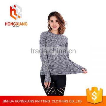 Hongxiang OEM high quality Camouflage round neck bouncy cotton with Wrist sweatshirts for women