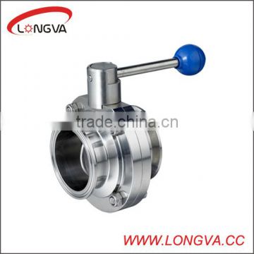 stainless steel male threaded butterfly valve