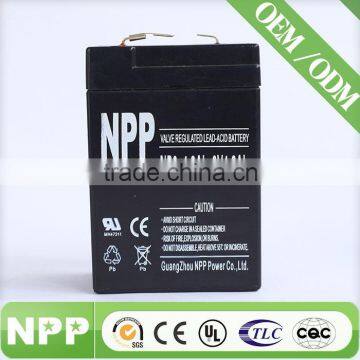 6v4.2ah rechargeable 6 volt vrla sla battery for alarm systems