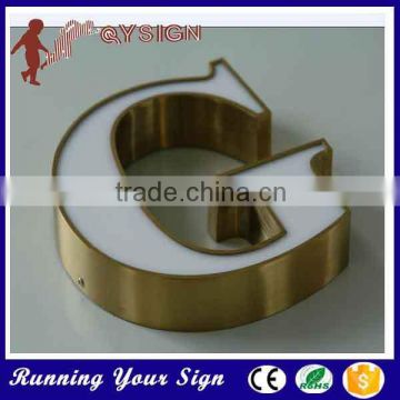 golden stainless led channel letters for shop