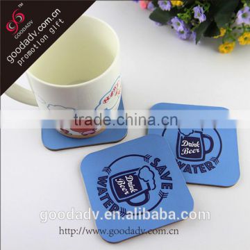 Made in china high quality promotional hard board coasters