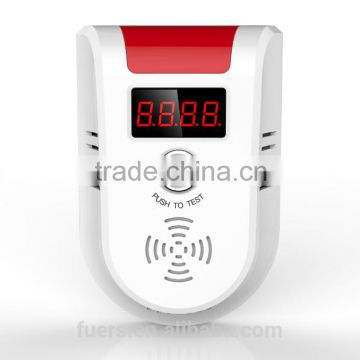 On-sale price Human voice prompt rechargeable battery-powered high alarm density Wireless Gas Leakage Detector for Alarm system