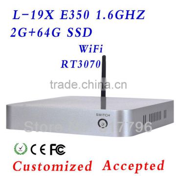 High performance XCY L-19x main board thin client support Home Premium or embedded OS mini pc with HDMI
