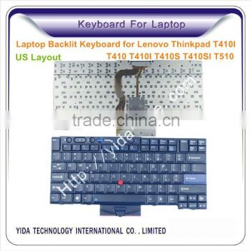 Black Backlit laptop internal keyboard for lenovo T510 US layout