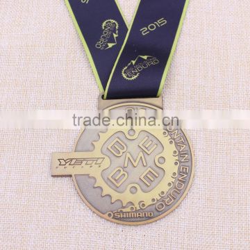 Promotion cheap olympic metal madal running medals with ribbon