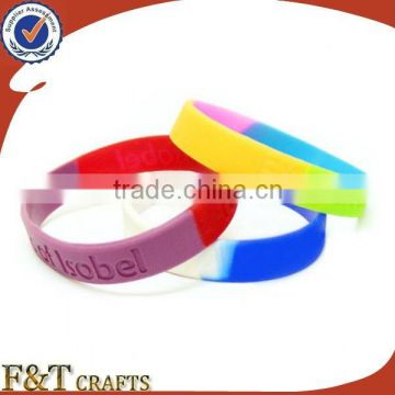 blank colorful paw print/embossed silicone slap bracelet with pedometer for kids