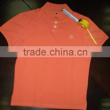 2015 pure cotton garment dye polo shirts with garment wash result