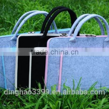 2016 new style laptop bag fashion lady laptop bag high quality felt laptop bag
