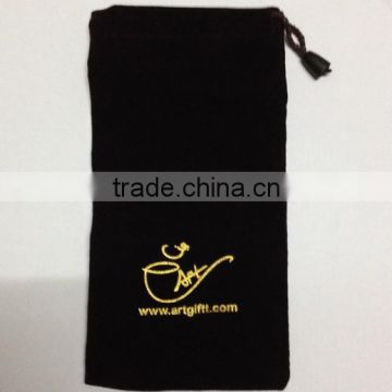 Customized LOGO Printed Chocolate Wrapping Velvet Bag Pouch
