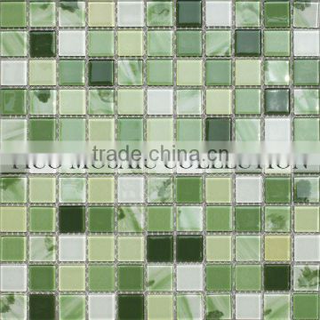 Fico new! GN8005,green crystal glass mosaic tile