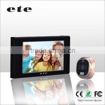 home access system 4.7" TFT LCD touch screen ETE Motion detection sensor peephole door eye camera, security door bell camera