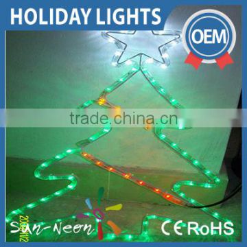 2d Commercial Grade Led Festive Glittery Christmas Tree Rope Light