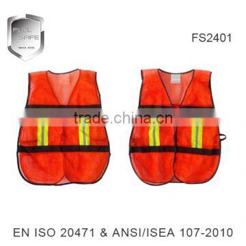 2016 latest thin pull apart breathable reflective vest