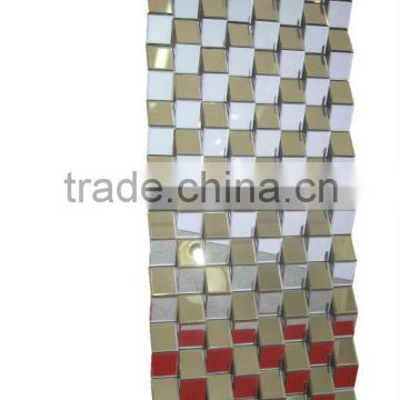 Top Selling Handmade Modern Wave Design Multi-faceted Decorative Wall Mirror