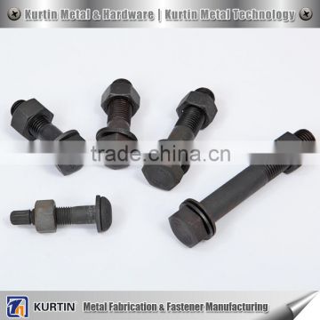 plain finish A490 tension control bolt for building system