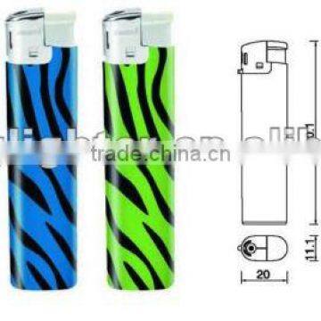 REFILLABLE GAS LIGHTER WITH ISO9994 , CR AND EN13869, SHRINKED UP WITH PICTURE