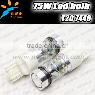 15SMD C ree XBD T20 singal contact LED Bulbs For Front / Rear Turn Signal Lights 12V White auto parking car drl fog light