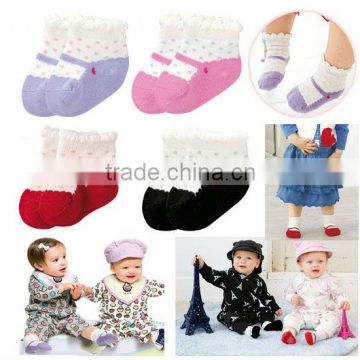 baby lace trim cotton socks baby socks