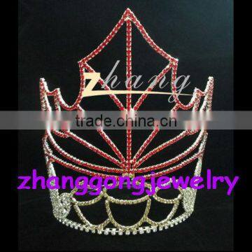 The maple leaf design tiara diamond crown