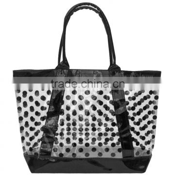 New design fashion leisure PVC waterproof trolley handbag