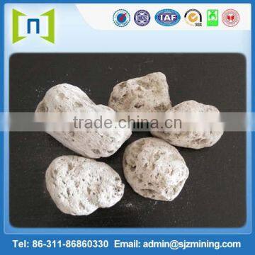 White lava pumice stone