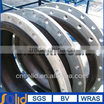 Single rubber sphere expansion joint with flanges