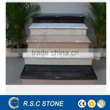 polished surface finishing granite stone types of stair tread