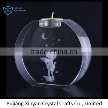 Top selling custom design crystal small tealight holder directly sale