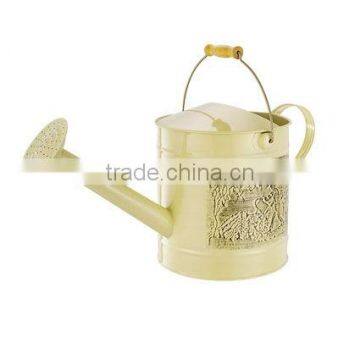 Garden Pattern-Printed Watering Can Cream