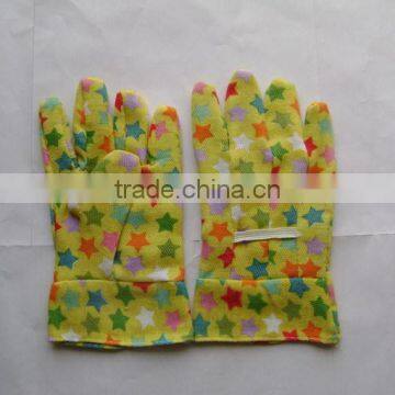 Drill cotton children garden gloves