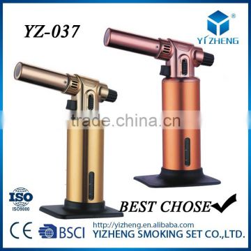 YZ-037Factory Manufacturing Culinary Butane Torch for Brazing and Cooking fuel gauge window Butane Torch Blow Kitchen Torch