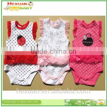 Wholesale newborn baby summer vest clothes baby romper for infant and toddler
