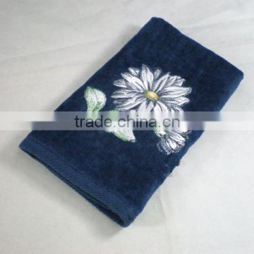 twill border cotton velour monogrammed bath towels
