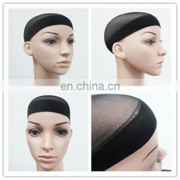 Mesh net/silk skin black wig caps