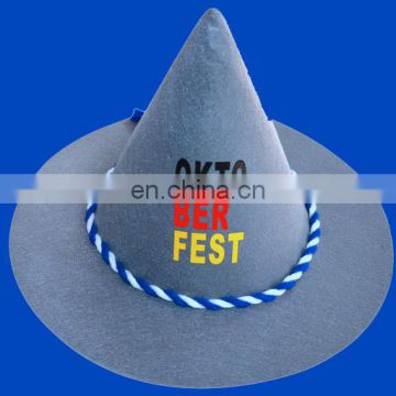 2016 hot sell Bavarian felt hat for Germany beer festival