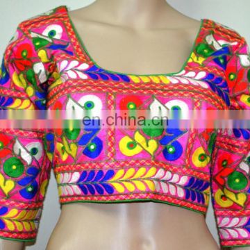 Designer Pink Kutch Embroidery Blouse for women