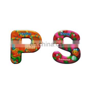 top quality promo tailor making plastic magnetic letters