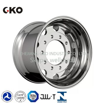 China custom best price aluminium new design alloy wheels for truck/truck/trailer