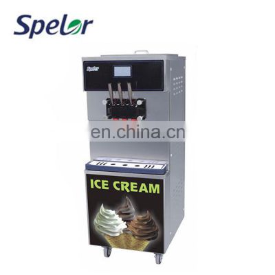 High Efficiency 35-45L/H Floor 3 Flavors Automatic Ice Cream Machines Making Machine Of Types