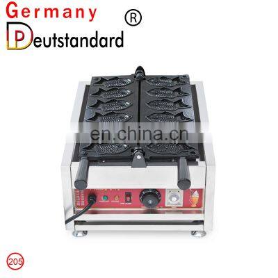 Japan Top Selling street food fish taiyaki waffle maker making machine