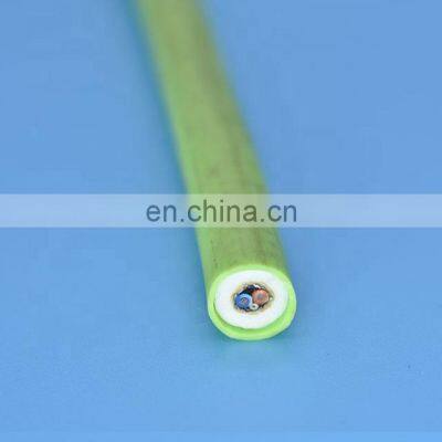 ROV optic fiber signal cable neutrally buoyant tether