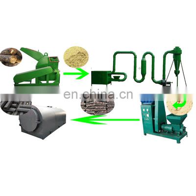 Olive Pomace Energy Saving Sawdust Cotton stalk Bamboo Coconut Shell  Briquette Charcoal Rod Stick Extruder Machine