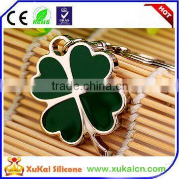 3D Cute design flower shape metal keyring