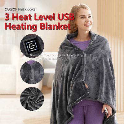 Whoesale USB King Size Electric Blanket/ Grey Ultra Soft Electric Blanket/ Fast Heating USB Electric Blanket/