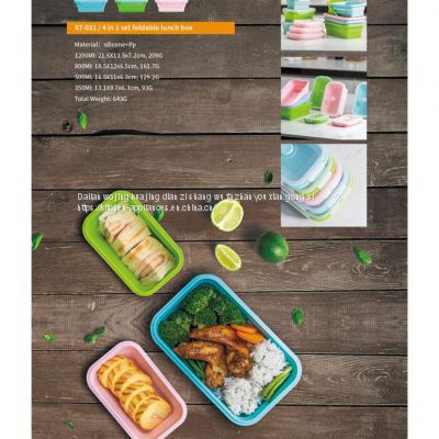 ST-031 / 4 in 1 Set Foldable Lunch Box