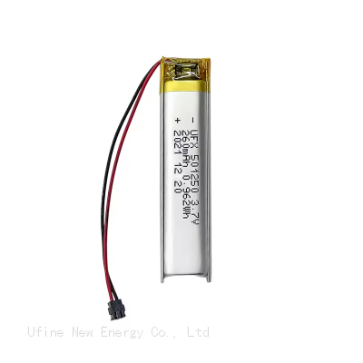 Chinese Li-ion Cell Factory Wholesale Recording Pen Battery UFX 501250 260mAh 3.7V Lipo Battery