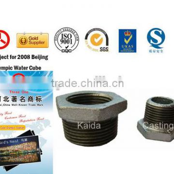 Malleable cast Iron pipe fitting Galvanized bushing,banded pipe fitting bushing