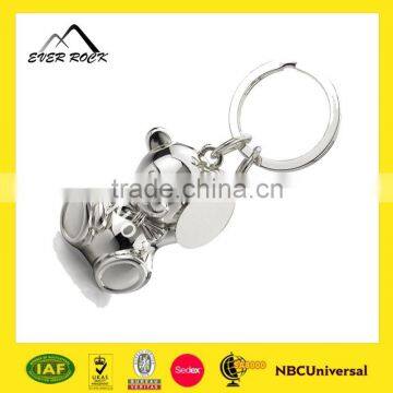 Hot Selling Metal Custom Mini Teddy Bear Key Chain